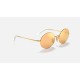 OVAL 1970 MIRROR EVOLVE
Lenses: Orange Photochromic Mirror  +  Frame: Shiny Gold