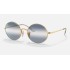 OVAL 1970 BI-GRADIENT
Lenses: Clear Blue Gradient  +  Frame: Gold