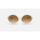 OVAL 1970
Lenses: Light Brown Gradient  +  Frame: Gold