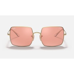 SQUARE 1971 MIRROR EVOLVE
Lenses: Pink Photochromic Mirror  +  Frame: Shiny Gold