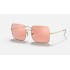 SQUARE 1971 MIRROR EVOLVE
Lenses: Pink Photochromic Mirror  +  Frame: Shiny Gold
