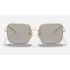 SQUARE 1971 MIRROR EVOLVE
Lenses: Dark Grey/Gold Photochromic Mirror  +  Frame: Shiny Gold