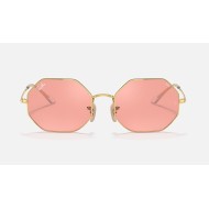 OCTAGON 1972 MIRROR EVOLVE
Lenses: Pink Photochromic Mirror  +  Frame: Shiny Gold