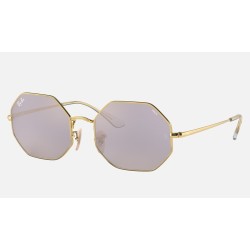OCTAGON 1972 MIRROR EVOLVE
Lenses: Dark Grey/Gold Photochromic Mirror  +  Frame: Shiny Gold