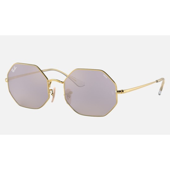 OCTAGON 1972 MIRROR EVOLVE
Lenses: Dark Grey/Gold Photochromic Mirror  +  Frame: Shiny Gold