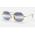 OCTAGON 1972 BI-GRADIENT
Lenses: Clear Blue Gradient  +  Frame: Gold