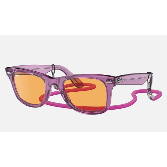 ORIGINAL WAYFARER COLORBLOCK
Lenses: Orange Classic  +  Frame: Transparent Violet