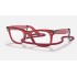 ORIGINAL WAYFARER COLORBLOCK TRANSITIONS®
Lenses: Clear/Blue Mirror  +  Frame: Transparent Red