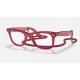 ORIGINAL WAYFARER COLORBLOCK TRANSITIONS®
Lenses: Clear/Blue Mirror  +  Frame: Transparent Red