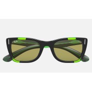CARIBBEAN GREEN FLUO
Lenses: Green Photochromic Classic  +  Frame: Black and Green Fluo