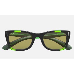 CARIBBEAN GREEN FLUO
Lenses: Green Photochromic Classic  +  Frame: Black and Green Fluo