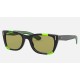 CARIBBEAN GREEN FLUO
Lenses: Green Photochromic Classic  +  Frame: Black and Green Fluo