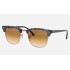 CLUBMASTER FLECK
Lenses: Light Brown Gradient  +  Frame: Spotted Brown And Blue