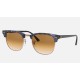 CLUBMASTER FLECK
Lenses: Light Brown Gradient  +  Frame: Spotted Brown And Blue