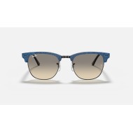 CLUBMASTER MARBLE
Lenses: Light Grey Gradient  +  Frame: Wrinkled Blue