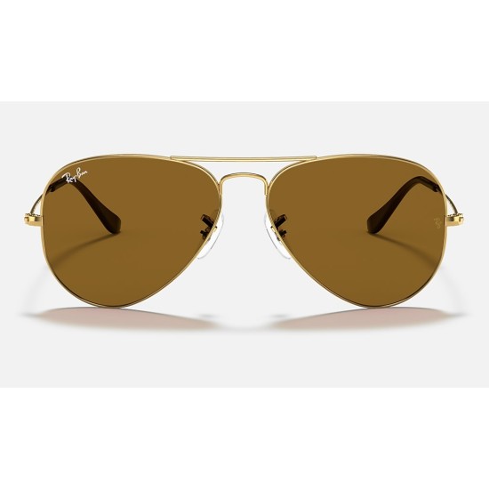 AVIATOR CLASSIC
Lenses: Brown Classic B-15  +  Frame: Gold