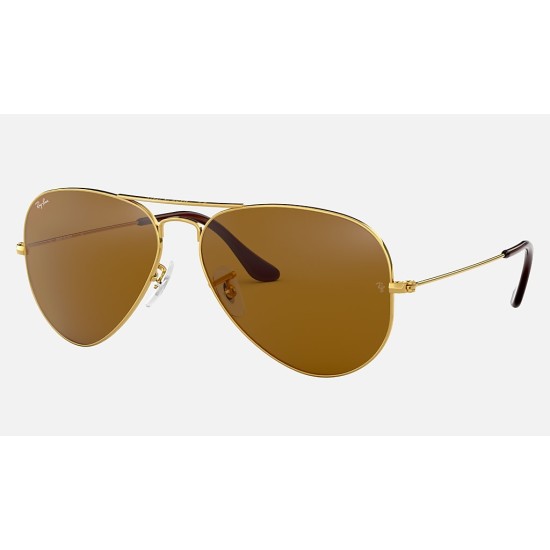AVIATOR CLASSIC
Lenses: Brown Classic B-15  +  Frame: Gold