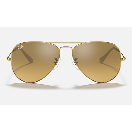 AVIATOR GRADIENT
Lenses: Brown/Silver Mirror  +  Frame: Gold