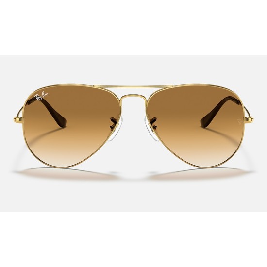 AVIATOR GRADIENT
Lenses: Light Brown Gradient  +  Frame: Gold