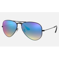 AVIATOR FLASH LENSES GRADIENT
Lenses: Blue Mirror  +  Frame: Black