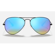 AVIATOR FLASH LENSES GRADIENT
Lenses: Blue Mirror  +  Frame: Black