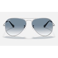 AVIATOR GRADIENT
Lenses: Light Blue Gradient  +  Frame: Silver