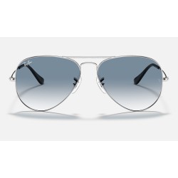 AVIATOR GRADIENT
Lenses: Light Blue Gradient  +  Frame: Silver