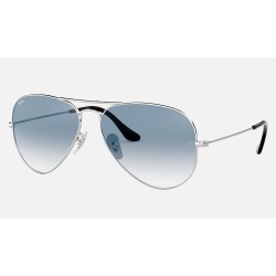 AVIATOR GRADIENT
Lenses: Light Blue Gradient  +  Frame: Silver