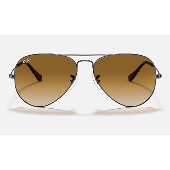 AVIATOR GRADIENT
Lenses: Light Brown Gradient  +  Frame: Gunmetal