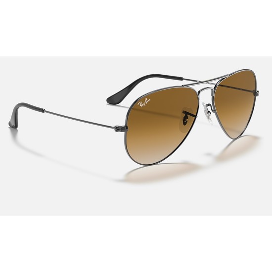 AVIATOR GRADIENT
Lenses: Light Brown Gradient  +  Frame: Gunmetal