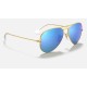 AVIATOR FLASH LENSES
Lenses: Blue Mirror  +  Frame: Gold