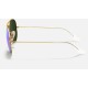 AVIATOR FLASH LENSES
Lenses: Blue Mirror  +  Frame: Gold
