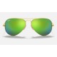 AVIATOR FLASH LENSES
Lenses: Green Mirror  +  Frame: Gold