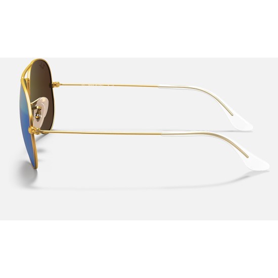 AVIATOR FLASH LENSES
Lenses: Green Mirror  +  Frame: Gold