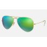 AVIATOR FLASH LENSES
Lenses: Green Mirror  +  Frame: Gold