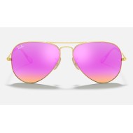 AVIATOR FLASH LENSES
Lenses: Cyclamen Mirror  +  Frame: Gold