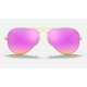 AVIATOR FLASH LENSES
Lenses: Cyclamen Mirror  +  Frame: Gold