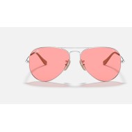 AVIATOR WASHED EVOLVE
Lenses: Pink Photochromic Classic  +  Frame: Silver