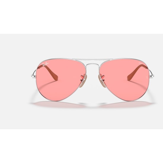 AVIATOR WASHED EVOLVE
Lenses: Pink Photochromic Classic  +  Frame: Silver