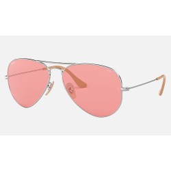 AVIATOR WASHED EVOLVE
Lenses: Pink Photochromic Classic  +  Frame: Silver