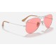 AVIATOR WASHED EVOLVE
Lenses: Pink Photochromic Classic  +  Frame: Silver