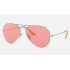 AVIATOR WASHED EVOLVE
Lenses: Pink Photochromic Classic  +  Frame: Silver