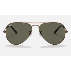 AVIATOR CLASSIC
Lenses: Green Classic G-15  +  Frame: Brown Metal