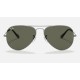 AVIATOR CLASSIC
Lenses: Green Classic G-15  +  Frame: Grey Metal