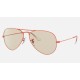 AVIATOR SOLID EVOLVE
Lenses: Light Brown Photochromic Classic  +  Frame: Red
