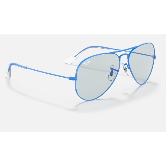 AVIATOR SOLID EVOLVE
Lenses: Light Blue/Dark Violet Classic  +  Frame: Light Blue
