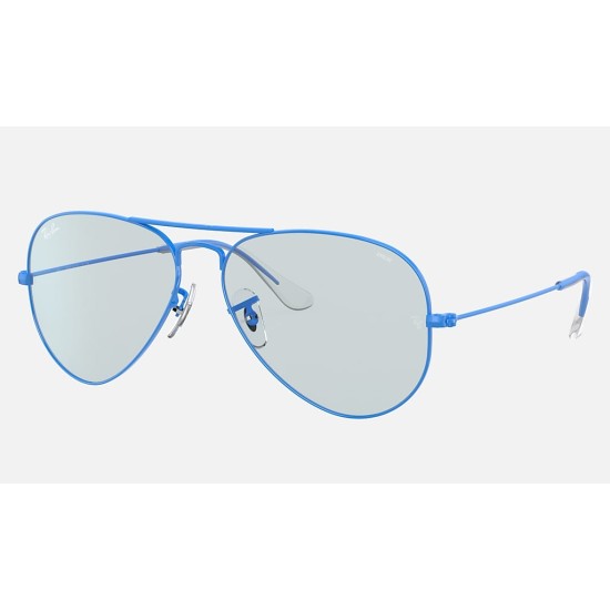 AVIATOR SOLID EVOLVE
Lenses: Light Blue/Dark Violet Classic  +  Frame: Light Blue