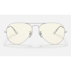 AVIATOR BLUE-LIGHT CLEAR EVOLVE
Lenses: Grey Blue Light Filter  +  Frame: Light Grey