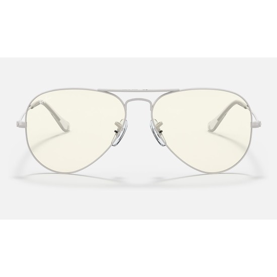 AVIATOR BLUE-LIGHT CLEAR EVOLVE
Lenses: Grey Blue Light Filter  +  Frame: Light Grey