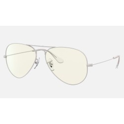 AVIATOR BLUE-LIGHT CLEAR EVOLVE
Lenses: Grey Blue Light Filter  +  Frame: Light Grey